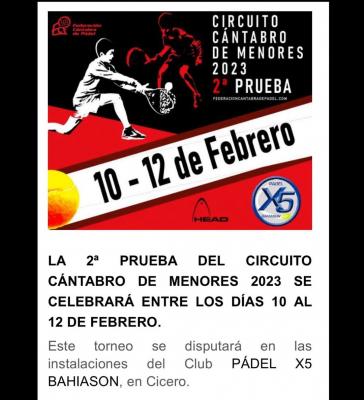 poster del torneo CIRCUITO DE MENORES