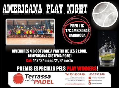 poster del torneo AMERICANA PLAY NIGHT