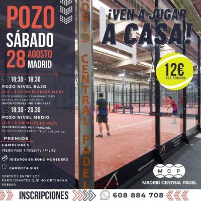 poster del torneo POZO MADRID CENTRAL PADEL