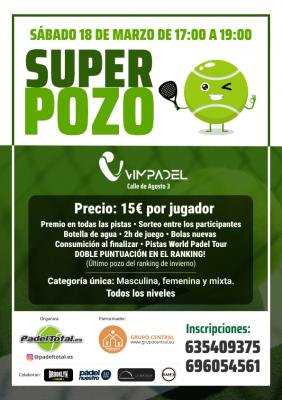 poster del torneo SUPER POZO Y TARDEO