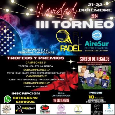 poster torneo TORNEO DE NAVIDAD