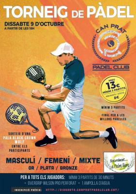 poster del torneo TORNEIG DE PADEL