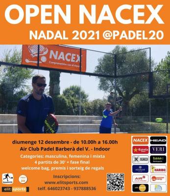 poster del torneo OPEN NACEX DE NADAL @PADEL20