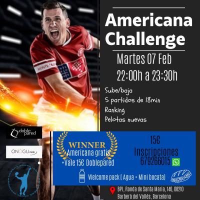 poster del torneo AMERICANA CHALLENGE