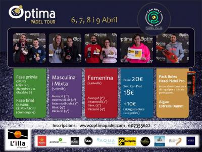 poster del torneo OPTIMA PADEL TOUR