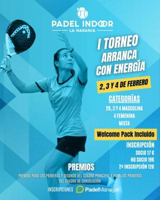 poster del torneo I TORNEO ARRANCA CON ENERGIA