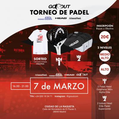 poster del torneo TORNEO PADEL GOOUT