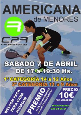 poster del torneo AMERICANA DE MENORES