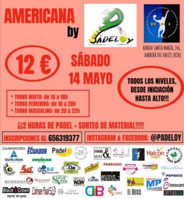 poster del torneo AMERICANA PADELOY