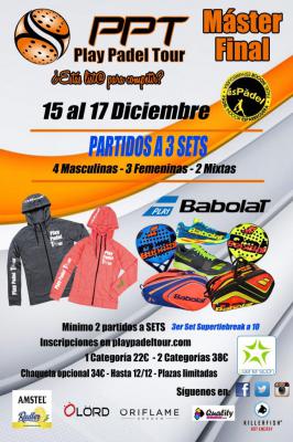 poster del torneo MÁSTER FINAL PLAY PADEL TOUR