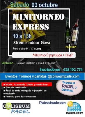 poster del torneo MINITORNEO COLISEUM COMPETICIÓN