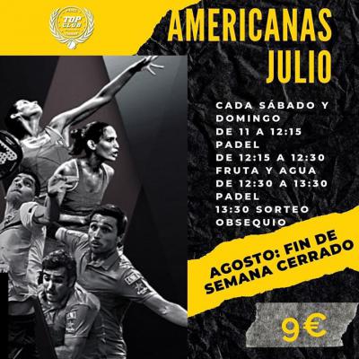 poster del torneo AMERICANAS JULIO