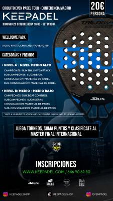 poster del torneo KEEPADEL & GET INDOOR