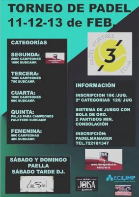poster del torneo TORNEO DE PADEL