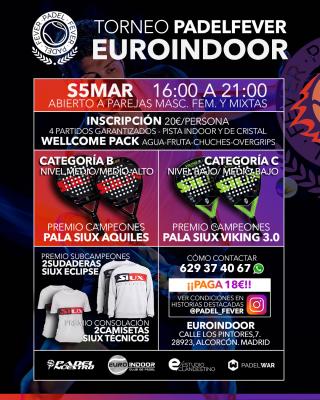 poster del torneo TORNEO PADEL FEVER - SÁB5MAR