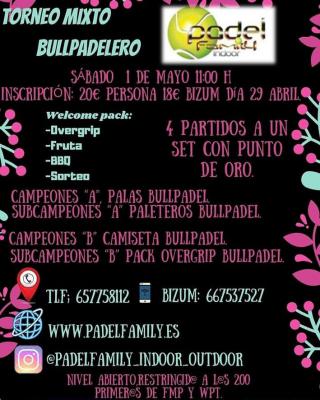 poster torneo TORNEO MIXTO BULLPADELERO