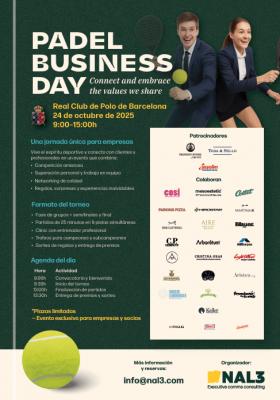 poster del torneo PADEL BUSINESS DAY