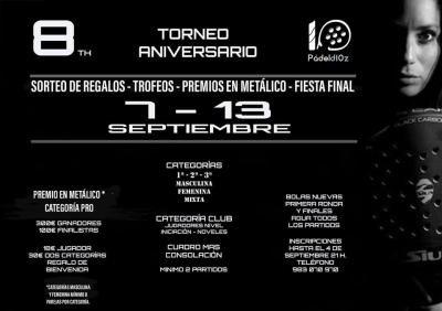 poster torneo TORNEO 8 ANIVERSARIO