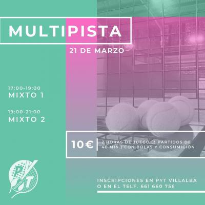 poster del torneo MULTIPISTA MIXTO