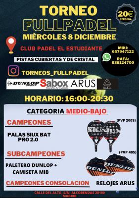 poster del torneo TORNEO FULLPADEL