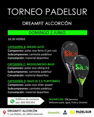poster del torneo TORNEO PADELSUR CATEGORIAS B, C Y D