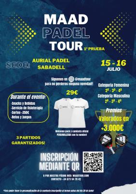poster torneo I-MT AURIAL INDOOR PADEL SABADELL