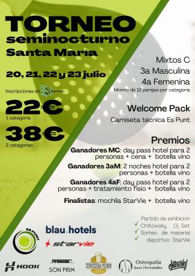 poster del torneo TORNEO. SEMINOCTURNO SANTA MARIA