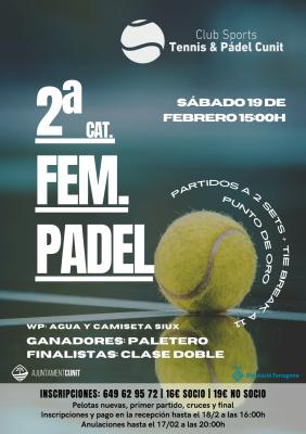 poster torneo 2XPRESS 2A FEMENINA