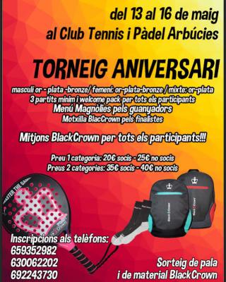 poster del torneo TORNEIG ANIVERSARI