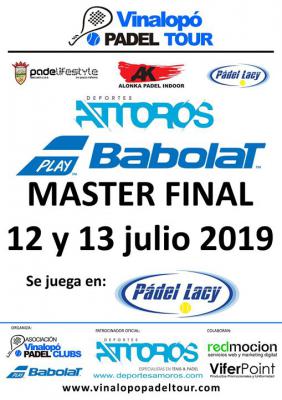 poster del torneo DEPORTES AMOROS - BABOLAT MASTER FINAL 2019