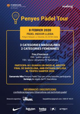 poster del torneo 1ª PRUEBA PENYES PADEL TOUR