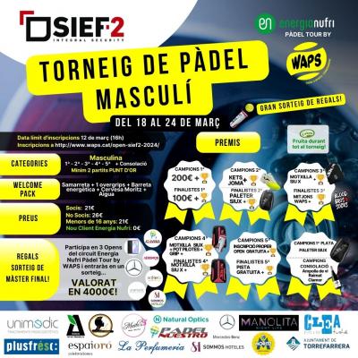 poster torneo OPEN MASCULÍ SIEF-2