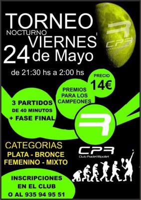 poster del torneo TORNEO NOCTURNO