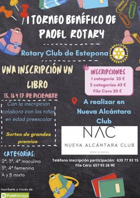 poster del torneo TORNEO BENÉFICO ROTARY