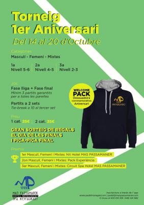 poster del torneo TORNEIG 1ER ANIVERSARI