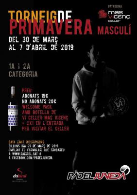 poster del torneo TORNEIG DE PRIMAVERA MASCULÍ