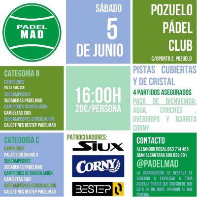 poster del torneo TORNEO DE PADEL