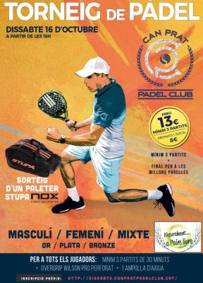 poster del torneo TORNEIG DE PADEL