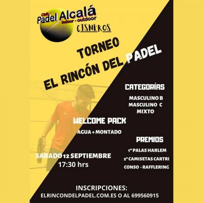 poster del torneo TORNEO EL RINCÓN DEL PADEL