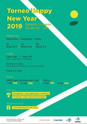 poster del torneo TORNEO HAPPY NEW YEAR 2019