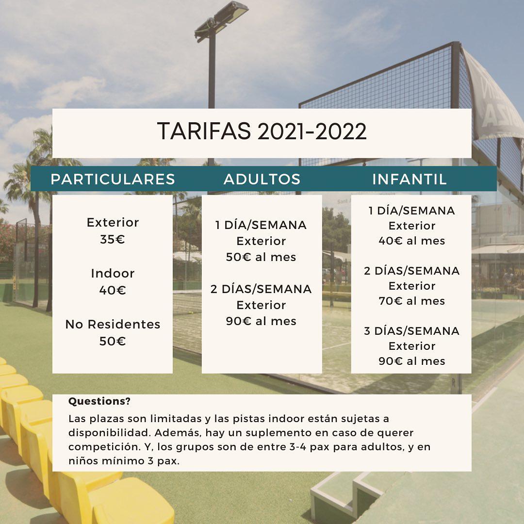 cartel clases de padel CLASES DE PADEL