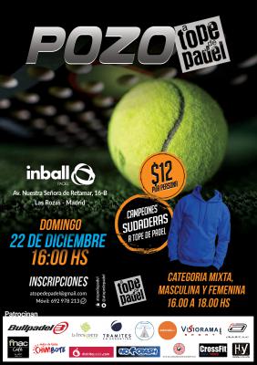 poster del torneo POZO A TOPE DE PADEL