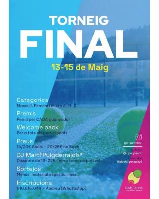 poster torneo TORNEIG FINAL