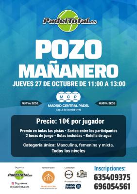 poster del torneo POZO MAÑANERO