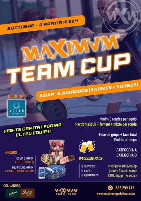 poster del torneo MAXIMUM TEAM CUP
