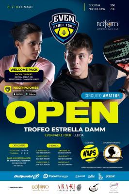 poster del torneo OPEN EVEN PADEL TOUR LLEIDA