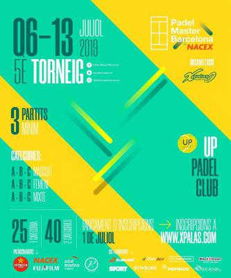 poster del torneo 5a PROVA PADEL MASTER BARCELONA by NACEX