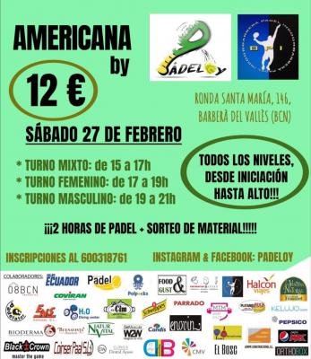 poster del torneo AMERICANA BY PADELOY