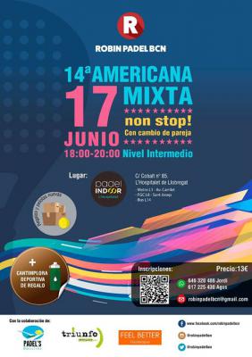 poster del torneo 14ª AMERICANA MIXTA