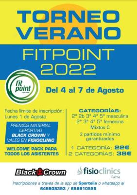 poster del torneo TORNEO VERANO FITPOINT 2022